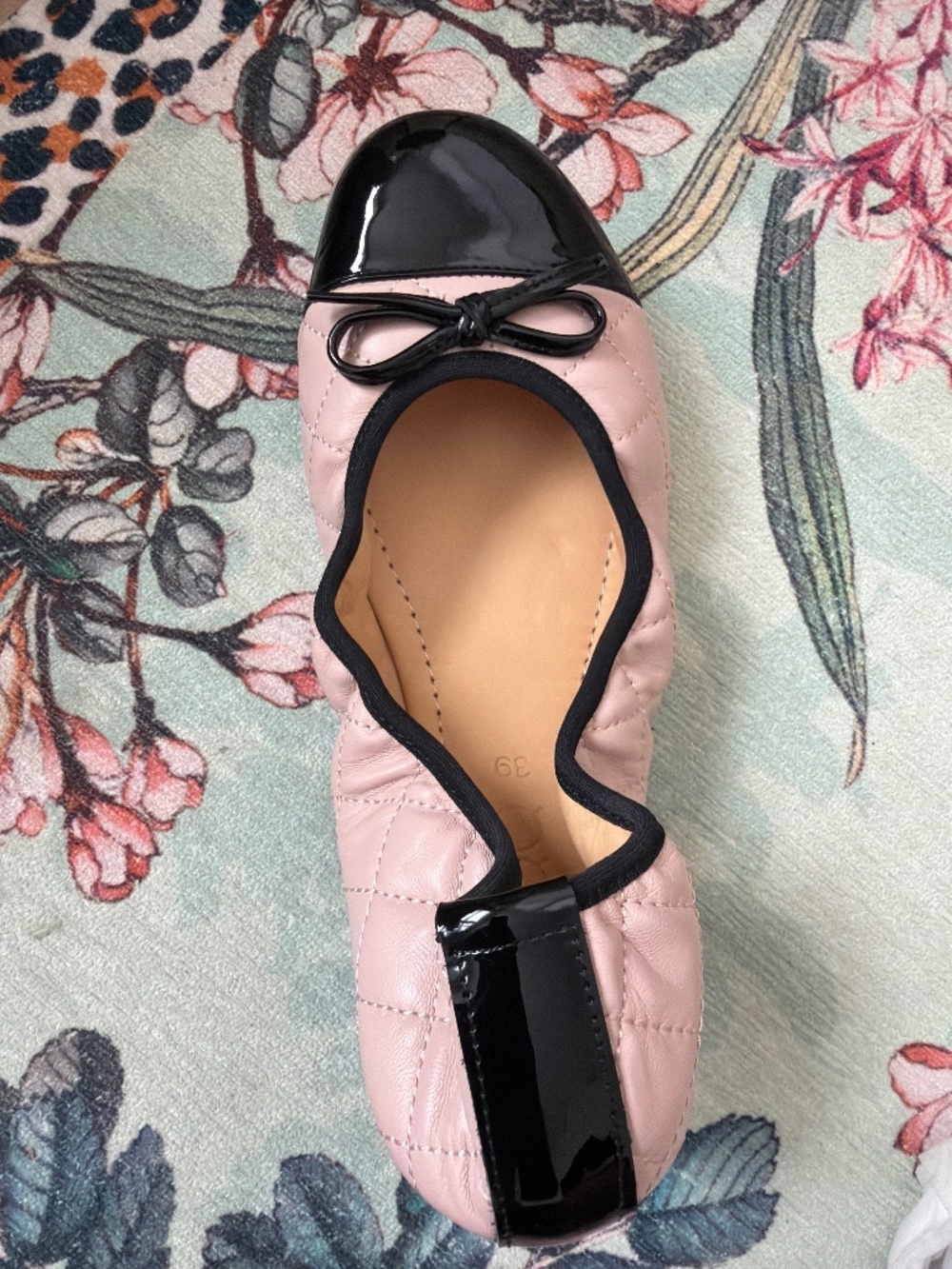 ZAQQ twist varnish nude ballet flats